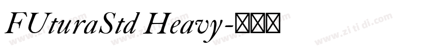 FUturaStd Heavy字体转换